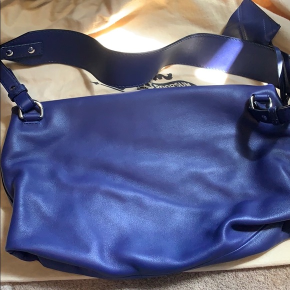 BURBERRY Lapis Blue Brit Rhythm Med. Dalston Hobo - Picture 6 of 10